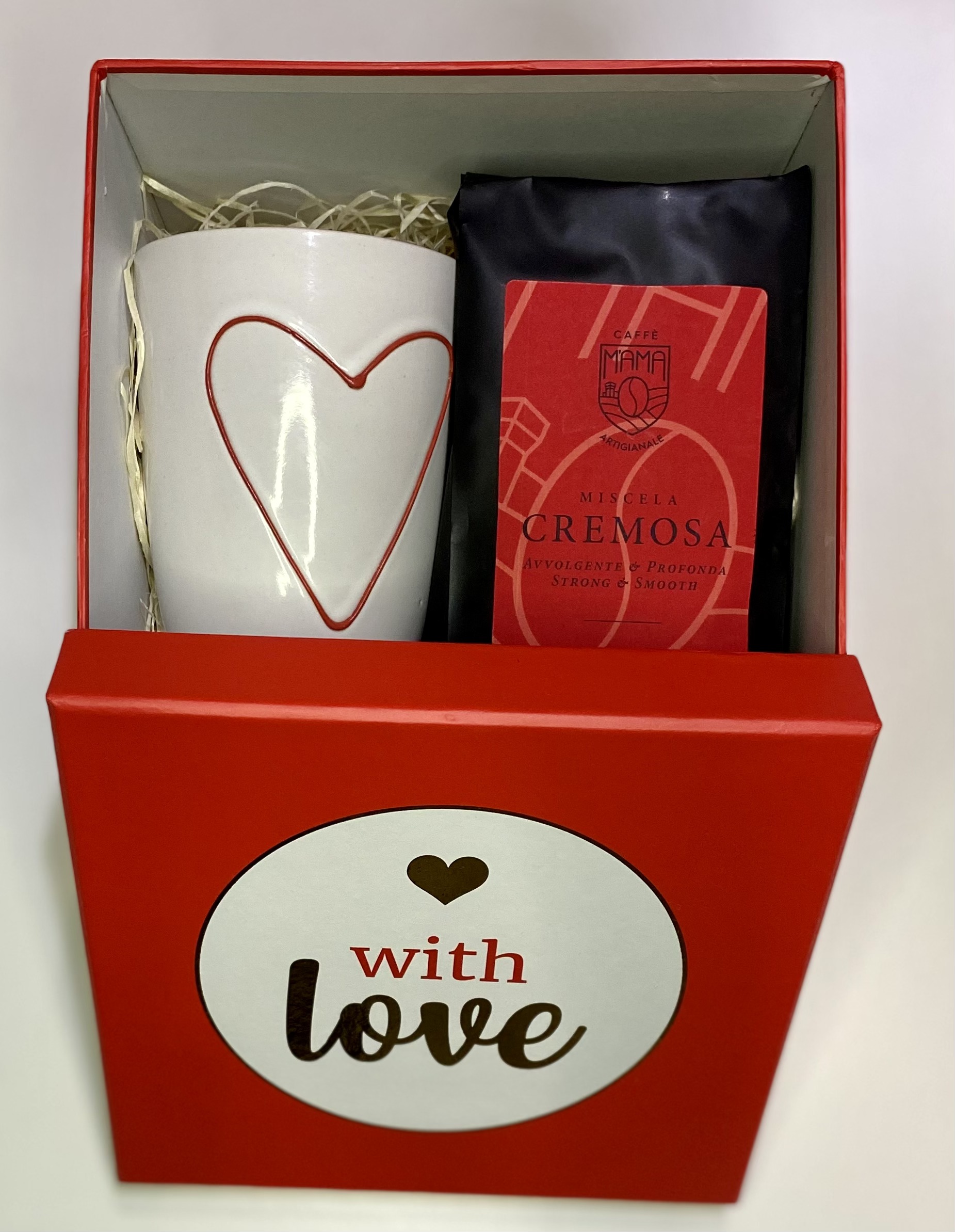 Darčekový set with love s kávou a hrnčekom